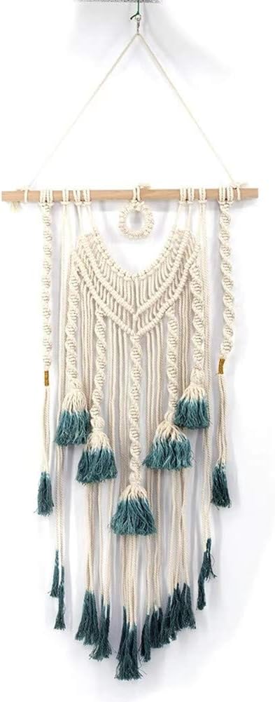 Stangent Macrame Wall Hanging Tapestry Bohemian Tapestry Home Decoration Wall Art Decor(45 * 84 cm)