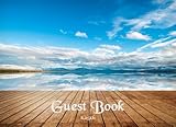 Guest Book: Beautifully Designed 150 pages, (Matte Cover), Visitors Book, Vacation Home , Beach House Guest Book, Visitor Comments Book by Panda Studio