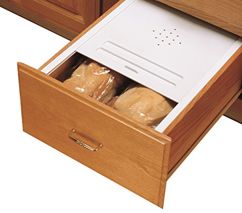 Rev-A-Shelf Small Bread Cover Kit Drawer Organizers, White