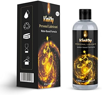Water Based Personal Lube- KINLY Edible Massage Lubricant- Intimate Lubricants for Men,Women or Couples(8 Fl Oz Bottle)