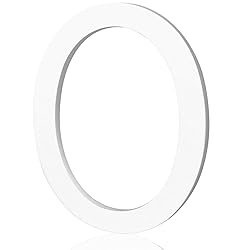5 Inch Acrylic Frosted Matte White Letter