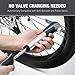 GIYO Mini Bike Pump Portable, 120 PSI High Pressure Bicycle Air Pump Fits Presta & Schrader Automatically Patch and Mount Kits Included