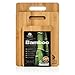 Home Organics 3-Piece, Non-Slip Premium Moso Bamboo Cutting Board Set, For Food Prep, Meat, Vegetables, Bread, Crackers & Cheese