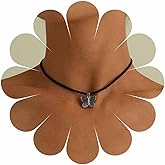 Allereyae Vintage Butterfly Choker Necklace Black Velvet Choker Necklace Short Black Suede Necklace Boho Necklace Chain for Women