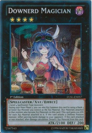 Yu-Gi-Oh! - Downerd Magician (LVAL-EN057) - Legacy of the Valiant - 1st Edition - Secret Rare