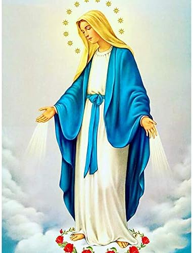 Amazon Co Jp ダイヤモンド絵画アイコンクロスステッチキットダイヤモンドモザイクバージンポートレートフルスクエアダイヤモンドダイヤモンド刺繡家の装飾diy50x40cm ホーム キッチン