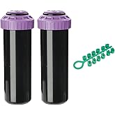 K Rain ProPlus 3/4" Reclaimed Water (RCW) Gear Drive Rotor Sprinkler 4 1/2" Pop-Up | 22' - 50' Spray Distance, 40&deg; - 360&deg; Arc Spray Pattern with Full-Circle | Includes Install Kit (2 Pack)