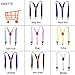 AWAYTR Kids Boys Adults Suspenders - 4 Sizes Sturdy Metal Clips Elastic Adjustable Suspender (27 inches (5 Years-9 Years),Navy blue)