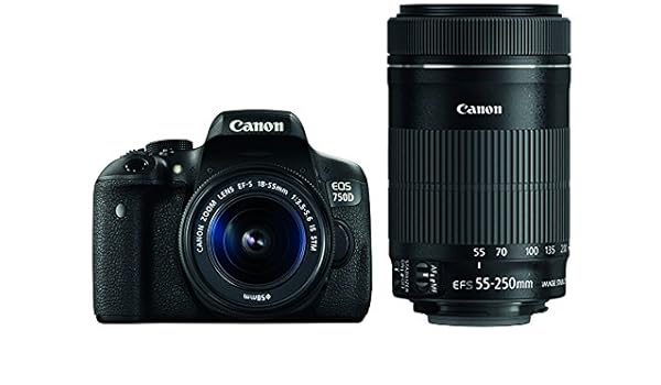 Canon EOS 750D - Cámara réflex Digital de 24,2 MP (Pantalla LCD de ...