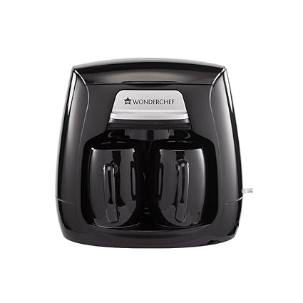 Wonderchef 63152278 500-Watt Duet Coffee Maker (Black)