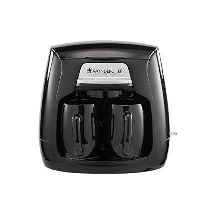 Wonderchef 63152278 500-Watt Duet Coffee Maker (Black)