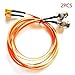 Omall (TM) 2PCS 39-inch SMA male to BNC Male Adapter Connector RF coaxial Pigtail cable