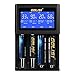 Universal Battery Charger with LCD Display, GOLISI 4- Bay Speedy Smart Battery Charge for Rechargeable Batteries Ni-MH Ni-Cd A AA AAA AAAA C SC, Li-ion 18650 26650 26500 20700 22650 18490 17670