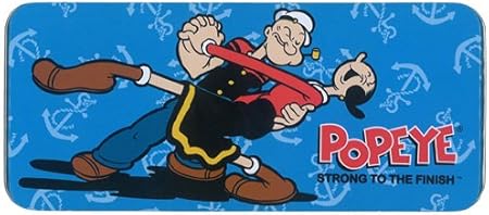 Amazon ポパイ Popeye 缶ペンケース 筆箱 キャラクターグッズ 文具 通販 Aブルー ペンケース 文房具 オフィス用品