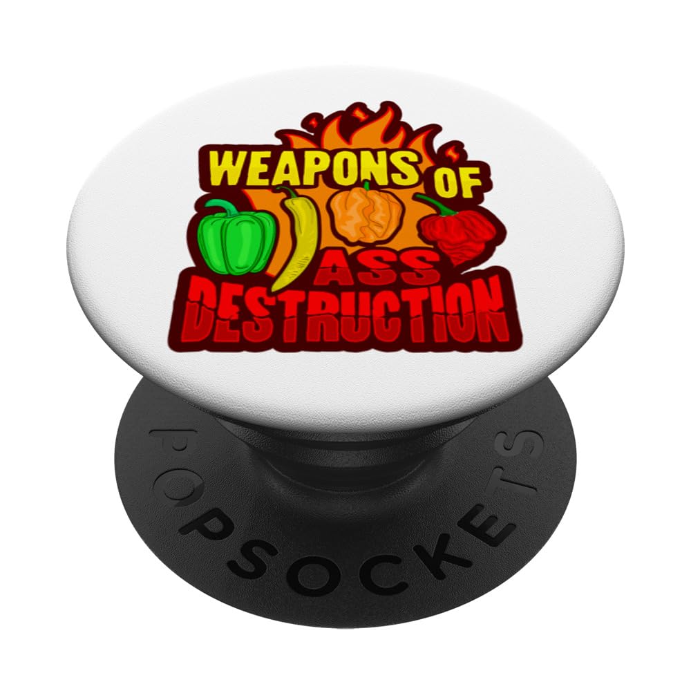 Funny red pepper design Design for a Habanero Chili Lover PopSockets Adhesive PopGrip