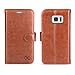 OCASE Samsung Galaxy S7 Case [ Card Slot ] [ Kickstand ] Leather Flip Wallet Case for Samsung Galaxy S7 - Brown