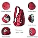 7Senses Sling Bag Crossbody Backpack Shoulder Bag - Travel Backpack Multipurpose Daypack for Men & Women,Wine Red,One Size