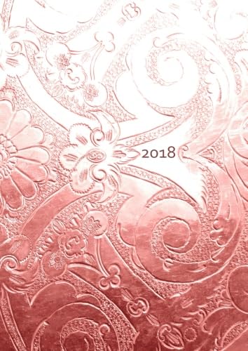 dicker Tagebuch Kalender 2018 - Bronze Ornament: DIN A4 - 1 Tag pro Seite