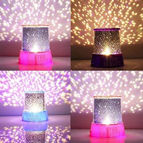 S4D New Romantic Amazing Cosmos Moon Colorful Master Star Sky Universal Night Light Kid Chidren Projector lamp Christmas Gift Present