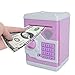 TOPBRY Cartoon Electronic Password Piggy Bank Cash Coin Can for Children/Toy Gifts Birthday Gifts (Pink & White)
