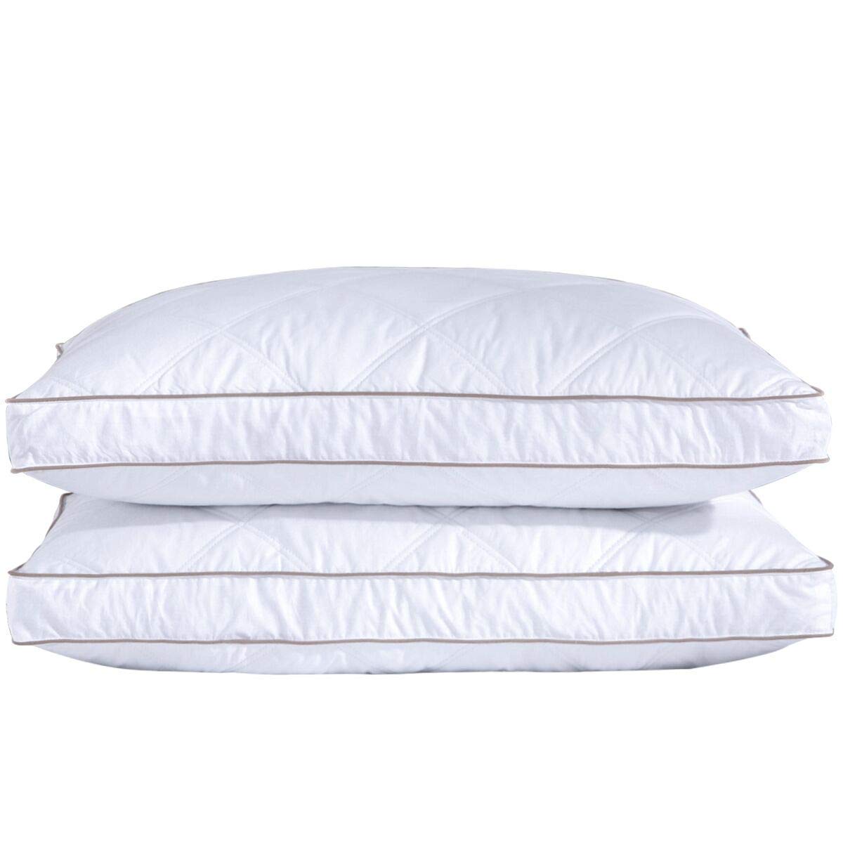 Puredown Gusset Siding Cotton Fabric Goose Feather And Down Pillow