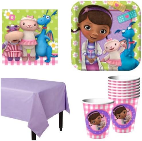 Doc McStuffins Tableware Party Supplies for 16 guests
