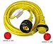 Conntek 17105-025RE Marine Shore Power 30 Amp Cordset with Light Indicator (Yellow, 25-Feet)