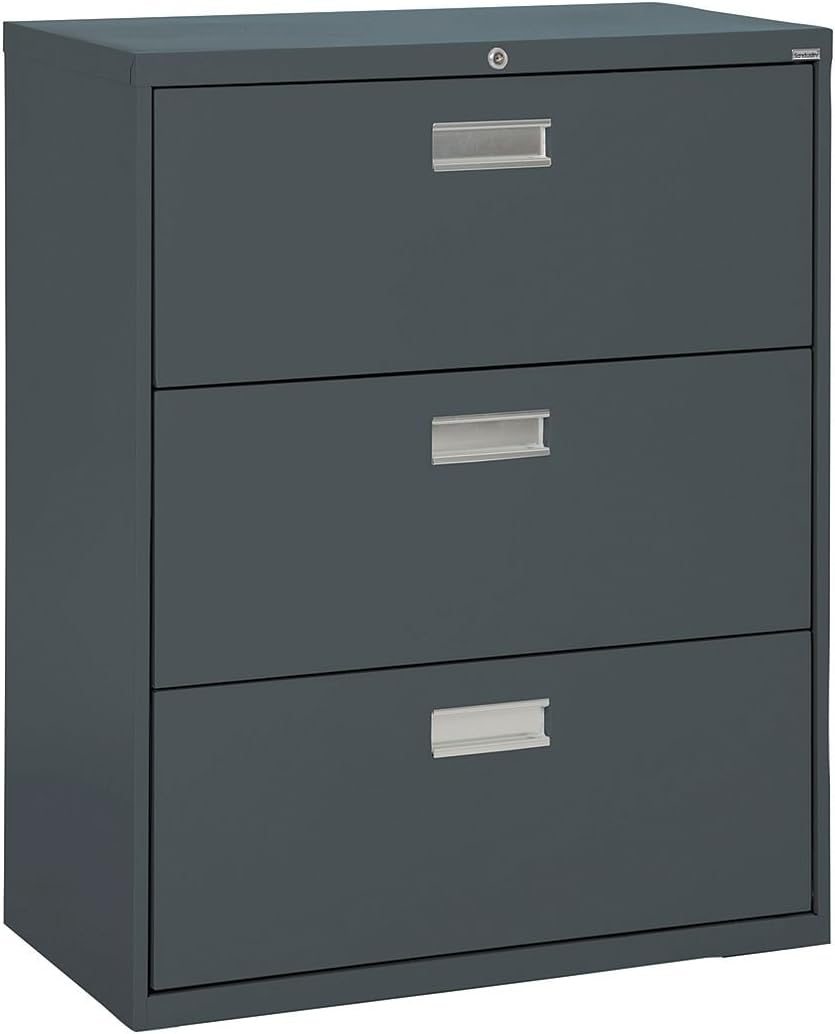 Sandusky Lee Lf6a363 07 600 Series 3 Drawer Lateral File Cabinet 19 25 Depth X 40 875 Height X 36 Width Putty Office Products Cabinets Racks Shelves