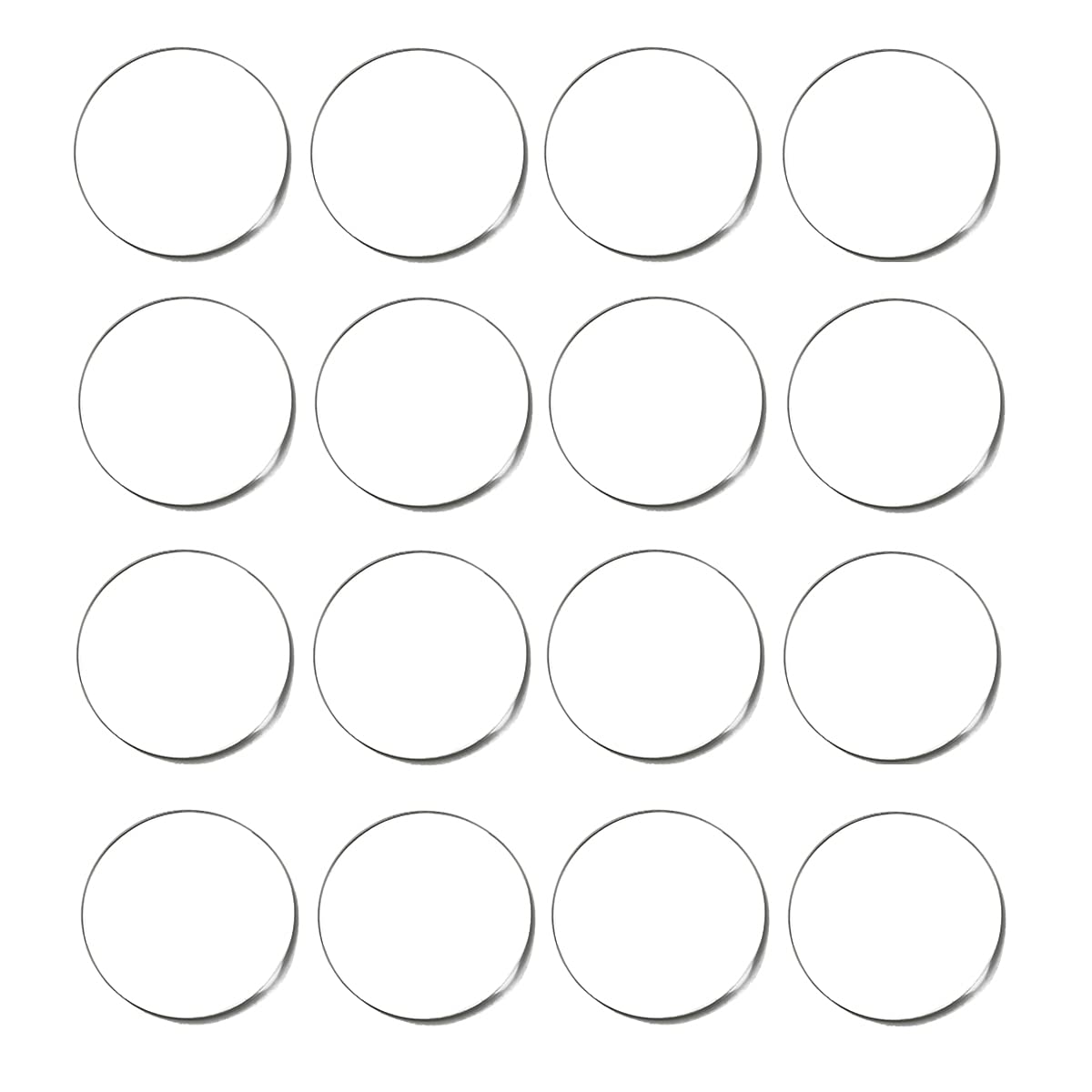 SyiXute 16 Pcs Round Acrylic Sheets, 3 Inch Thick Transparent Panels, Sign for Xmas Picture Frame DIY Crafts