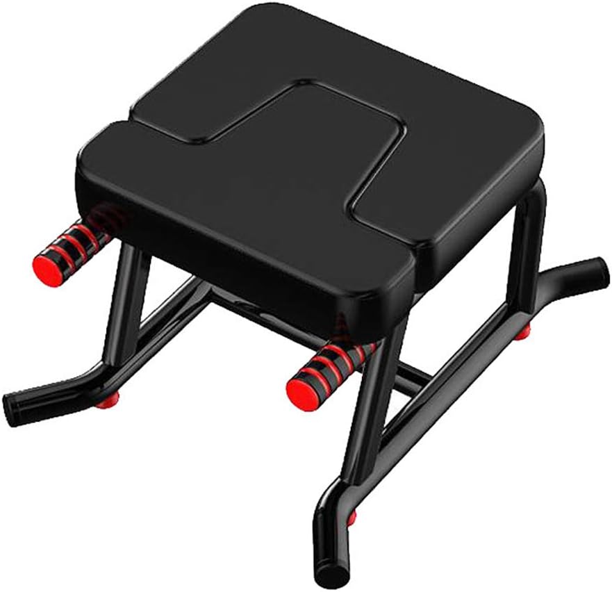 Chaise De Yoga Inversé Banc D'appui-tête - Noir - Matériau PU Et Acier (Neuf)