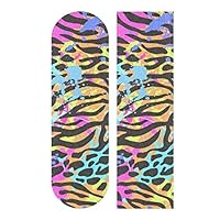 Jiayangzi Neon Animal Mix Skateboards Griptape Non-Slip Longboards Grip Tape Sheet Bubble Free & Easy to Apply Griptape The Choice of pro Skaters Worldwide for Boys Girls Teen 33.1x 9.1 inch