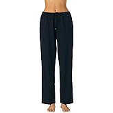 Nautica Womens Pajama Pants - Lightweight Wide Leg Lounge Pants - Cotton Knit Jersey - Sleepwear Loungewear PJs for Women