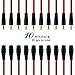 AFUNTA New 10pack 10 inch(30cm) 2.1 x 5.5mm DC Power Pigtail Female + 2.1 x 5.5mm DC Power Pigtail Male