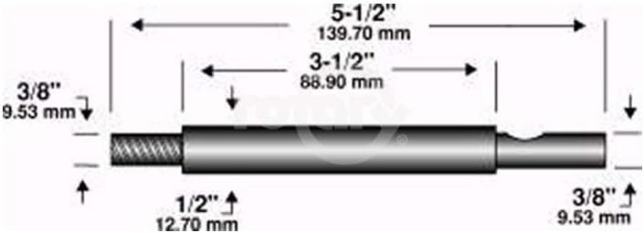 Edger Shaft 5-1/2"X3/8"X 3/8": Home & Kitchen