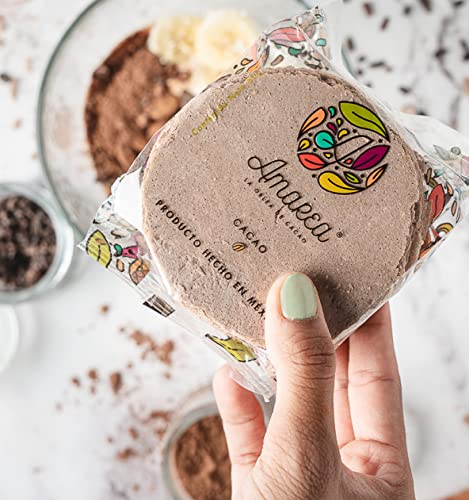 AMAREA® Obleas de Amaranto sabor Cacao | Snack Saludable Bajo en Calorías | Sin Azúcar Añadido | Gluten Free y Vegano | Alto en Proteína | 6 Paquetes de 50g