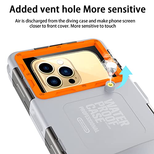 Waterproof Smartphone Case IPX8 Waterproof Phone Pouch Compatible with iPhone 17 Air 17 Pro 17 Pro Max 16e 15 16 Plus 15 16 Pro 15 16 Pro Max Samsung S25 S24 S23