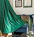SINGINGLORY Green Velvet Curtains 52 x 84 Inch, Blackout Thermal Insulated Grommet Window Curtain 2 Panels Set for Bedroom and Living Room (W52 xL84, Dark Green Emerald)