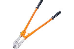 VEVOR Bolt Cutter, 24" Lock Cutter, Bi-Material Handle with Soft Rubber Grip, Chrome Molybdenum Alloy Steel Blade, Heavy Duty