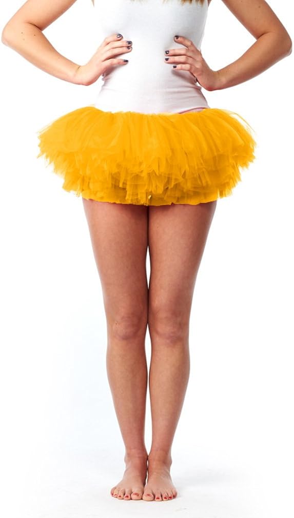 My Lello Women's Teen Adult 10 Layered Fluffy Ballet Tulle Tutu Skirt