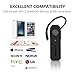 Bluetooth Headset with Mic Noise Cancelling,Wireless Bluetooth Headphone Earpiece V4.2, Hands Free Waterproof HD Stereo Earbuds Slide ON/Off Earphone Black