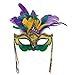 Amscan 360056 Venetian Mardi Gras Masquerade Mask, 1ct