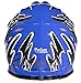 Typhoon Youth Kids Offroad Gear Combo Helmet Gloves Goggles DOT Motocross ATV Dirt Bike MX Motorcycle Blue, X-Large