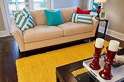 Unique Loom Solid Shag Collection Area Rug