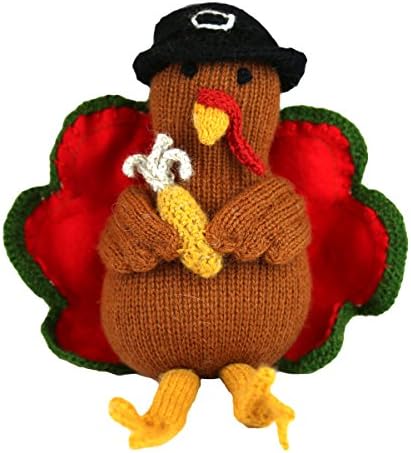 Alpaca Table Top Turkey Decoration - Fair Trade - Hand Knit in Peru