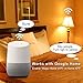 ROGOEI Smart WiFi Led Light Bulbs 6.5W RGB&W Warm White(3000K), E26 Dimmable Multi-Color Led,No Hub Required，Compatible with Amazon Alexa & Google Assistant & IFTTT (2PC Pack)