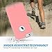 ULAK iPhone 6 Case, [Slim Fit] Sugar Candy [Anti-Slip] Drop Protection with Shock Absorbent [Hybrid PC & Silicone Case] Cover for Apple iPhone 6s / 6 - [Pink/Grey]