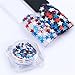 BORN PRETTY 1.2g Glitter Star Nail Sequins Flakies Blue Red White Nail Art Paillette