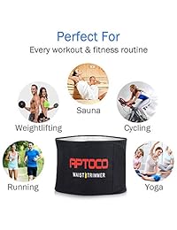 Aptoco Waist Trimmer Belt for Women Men Slimming Body Shaper Belt Lower Back Brace Posture Support