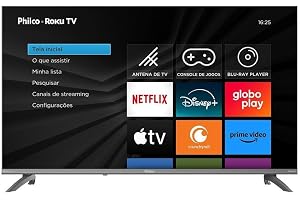 Smart TV 43" Philco Roku TV HDR10 Dolby Áudio