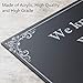 Memorial Sign for Wedding, We Know You Would Be Here Today If Heaven Wasn't So Far Away, in Loving Memory Sign for Rustic Wedding Décor US-AKI-011 (Matte Black)